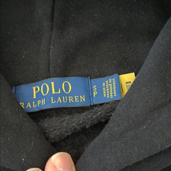 Ralph Lauren Black Polo Hoodie - Picture 3 of 6